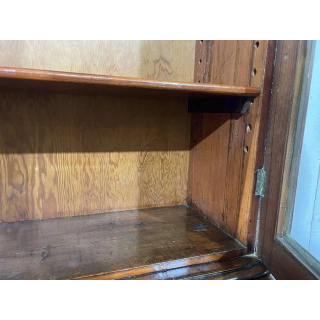 English Mahogany Double-Section Bookcase, 19th Century For Sale - Image 11 of 18