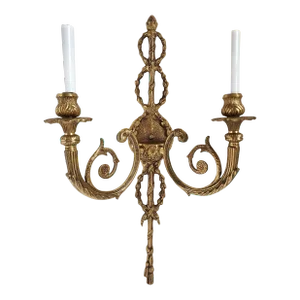 Vintage Adam Style Brass Sconce