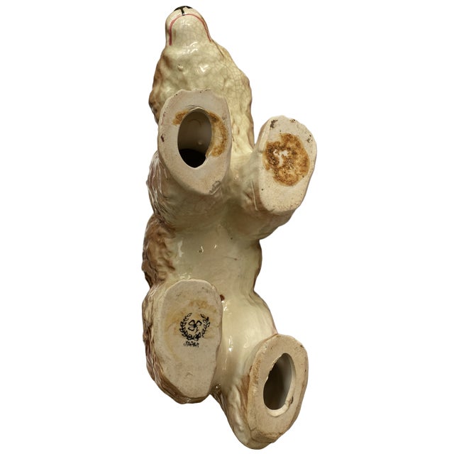 Brown 1940's Nippon Yoko Boeki Porcelain American Bear Statue For Sale - Image 8 of 9