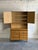 Mid-Century Modern Vintage Danish Oak Hutch Cabinet in Style of Henning Mid Century Storage Display Cabinet For Sale - Image 3 of 8