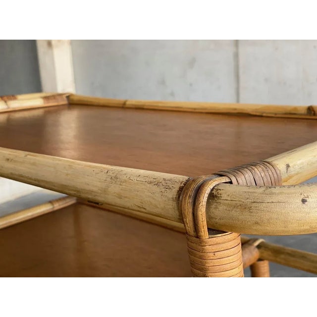 Vintage Bamboo Trolley, 1940s For Sale - Image 13 of 18
