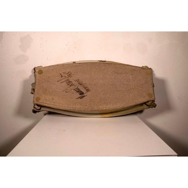 Ceramic Maurice Chandler Aarkenstone Large Rectangular Tray 1985 For Sale - Image 7 of 8