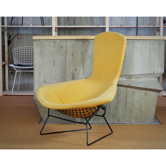 Bertoia Bird Chair in Hopsack Orange by Harry Bertoia for Knoll International, 1990s For Sale - Image 9 of 9