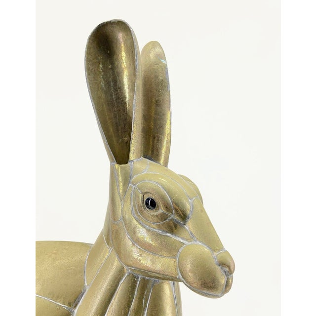 Contemporary Monumental Sergio Bustamante Brass Welded "Conejo" Rabbit Hare Sculpture For Sale - Image 3 of 8