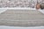 Vintage Minimalist Turkish Striped Kilim Rug in Oatmeal & Ivory Pinstripes For Sale - Image 4 of 9