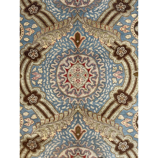 Wool pile genuine hand made very fine Vegetable Dye Agra rug-