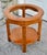 Traditional Drexel Heritage Yew Wood End Table Vintage Regency Burl Round Side Glass Top 24” For Sale - Image 3 of 13