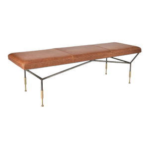 Modern Leather Bench