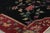 1950s Vintage Chinese Art Deco Rug in Red and Black With Floral Patterns - Rug & Kilim For Sale - Image 5 of 9