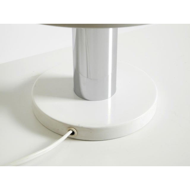 Space Age White Metal Table Lamp by Kaiser Leuchten, 1960s For Sale - Image 14 of 18