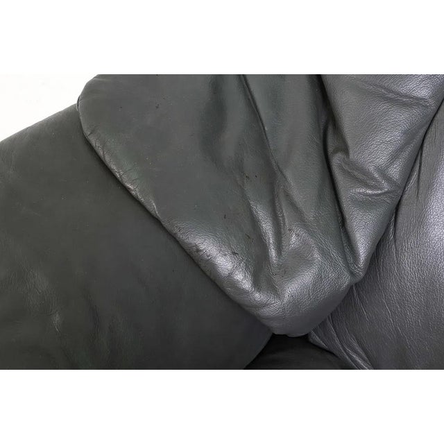 Gray Late 20th Century Ekornes Leather Eldorado Lounge Chair & Ottoman For Sale - Image 8 of 16