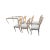 Phyllis Morris Late 20th Century Lime Wash Lotus Floral Carved Dining Set in the Manner of Phyllis Morris For Sale - Image 4 of 11