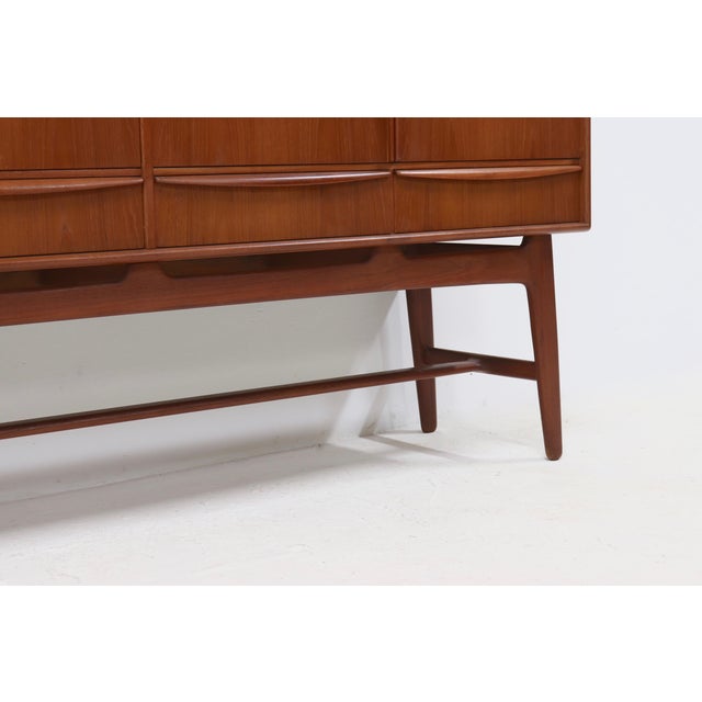 Teak Highboard by Svend Aage Madsen for K. Knudsen & Søn, 1950s For Sale - Image 11 of 17