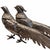 Metal Pair of Vintage Large Chinese Brass Silver-Plated Pheasant Sculpture Figurines For Sale - Image 7 of 9