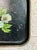 Shabby Chic Hand-Painted Paper Mâché Tray With Blue Pansy For Sale - Image 3 of 5