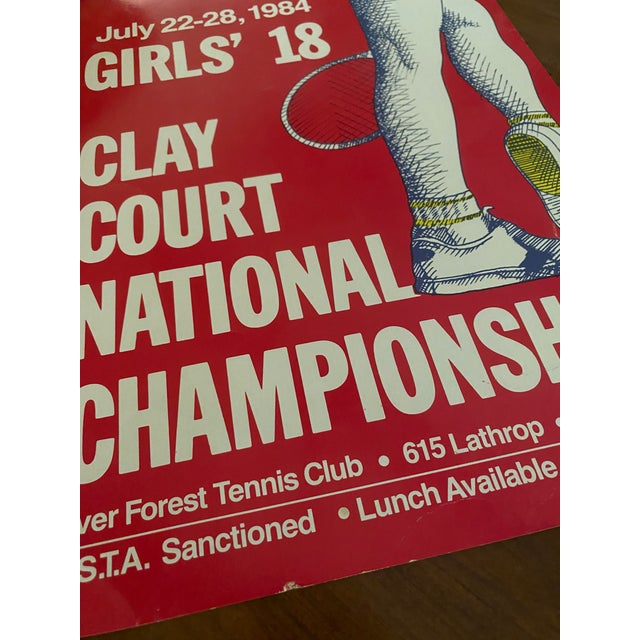 Original Tennis Print for the United States Girls’ 18 Clay Court