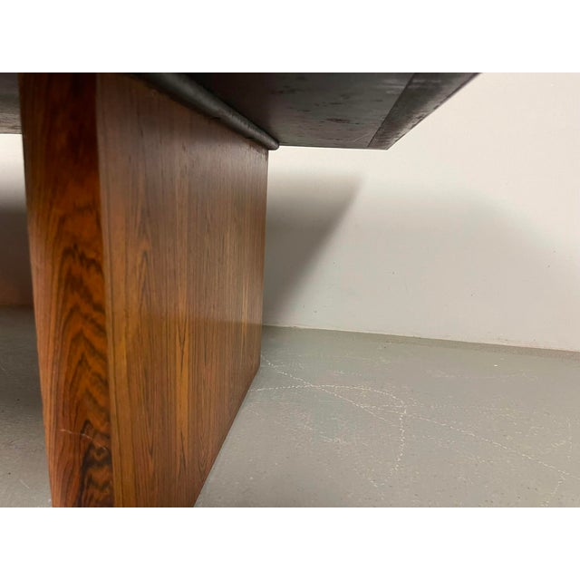 Artistic Brutalist Brass-Etched Coffee Table in the style of Bernhard Rohne, Germany, 1960s For Sale - Image 9 of 17