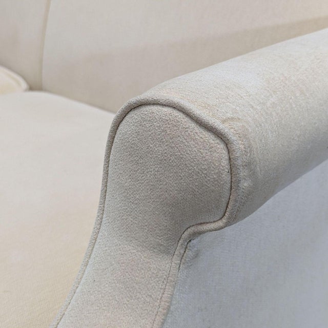 Restoration Hardware 3-Seat Classic Cream Sofa For Sale In San Francisco - Image 6 of 10