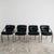 Modern Dining Armchairs in Steel and Leather from Mobil Girgi, 1970s, Set of 4 For Sale - Image 3 of 18