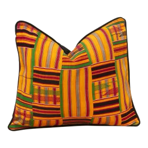 Anane Vintage African Kente Pillow Cover
