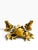 Striking set of three whimsical frog sculptures in a bold yellow and black color palette, dating to 2003. The trio...