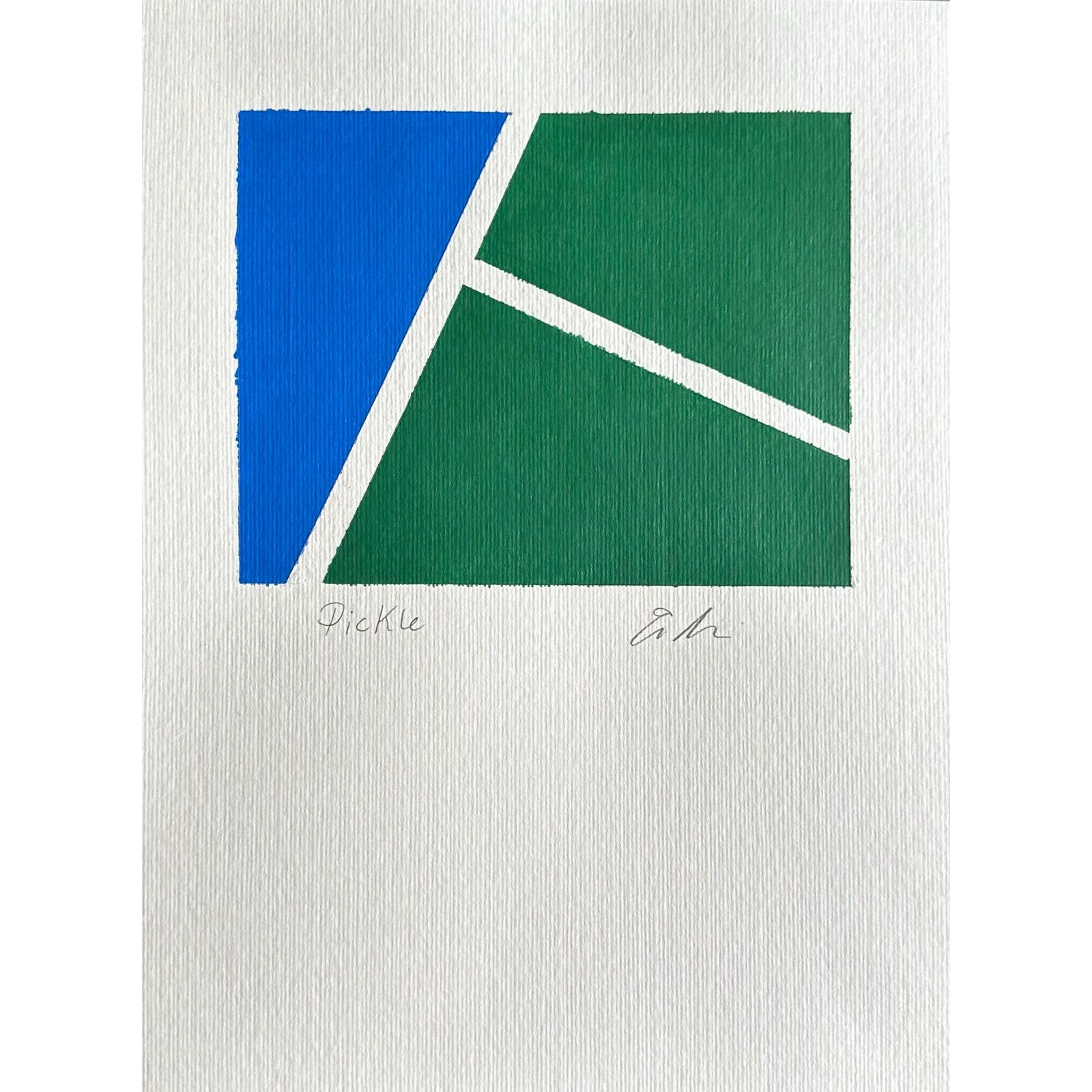 Erin Simon Original “Pickle” Abstract Acrylic Painting | Chairish