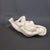 White Vintage Ceramic Sculpture of Couple in Love with Glass Base, 1970s For Sale - Image 8 of 16