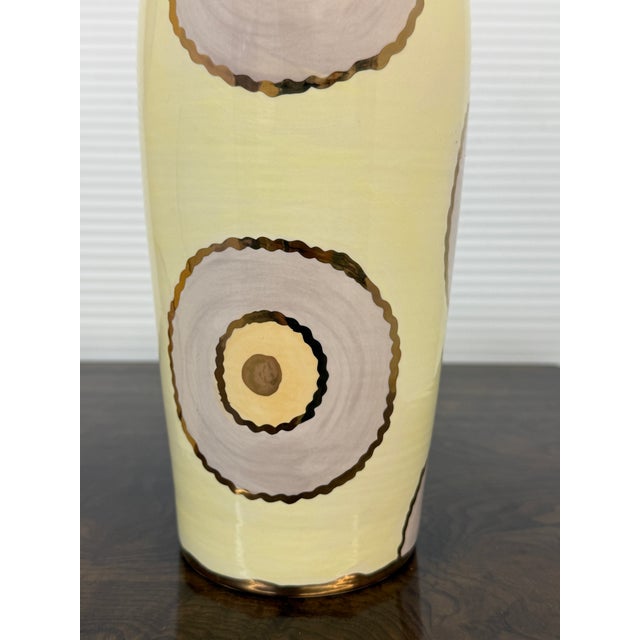 Sylvia Corrette Ceramic Bullseye Vases, Pair For Sale - Image 11 of 12