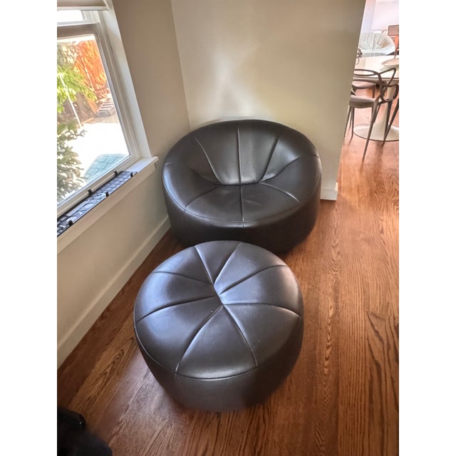 Contemporary Ligne Roset Pumpkin Sofa, Armchair and Ottoman Set For Sale - Image 3 of 18