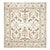 Afghan Sultanabad Masters Wool 8x9 Ivory, Light Blue & Rust Handmade Area Rug #9902705 For Sale
