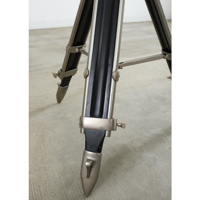 20th Century Wwii Style Anti-Aircraft Binoculars on Stand For Sale In Sacramento - Image 6 of 12