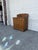 Antique Oak Washstand With Carved Backsplash, Cabinet and Brass Hardware For Sale - Image 4 of 12