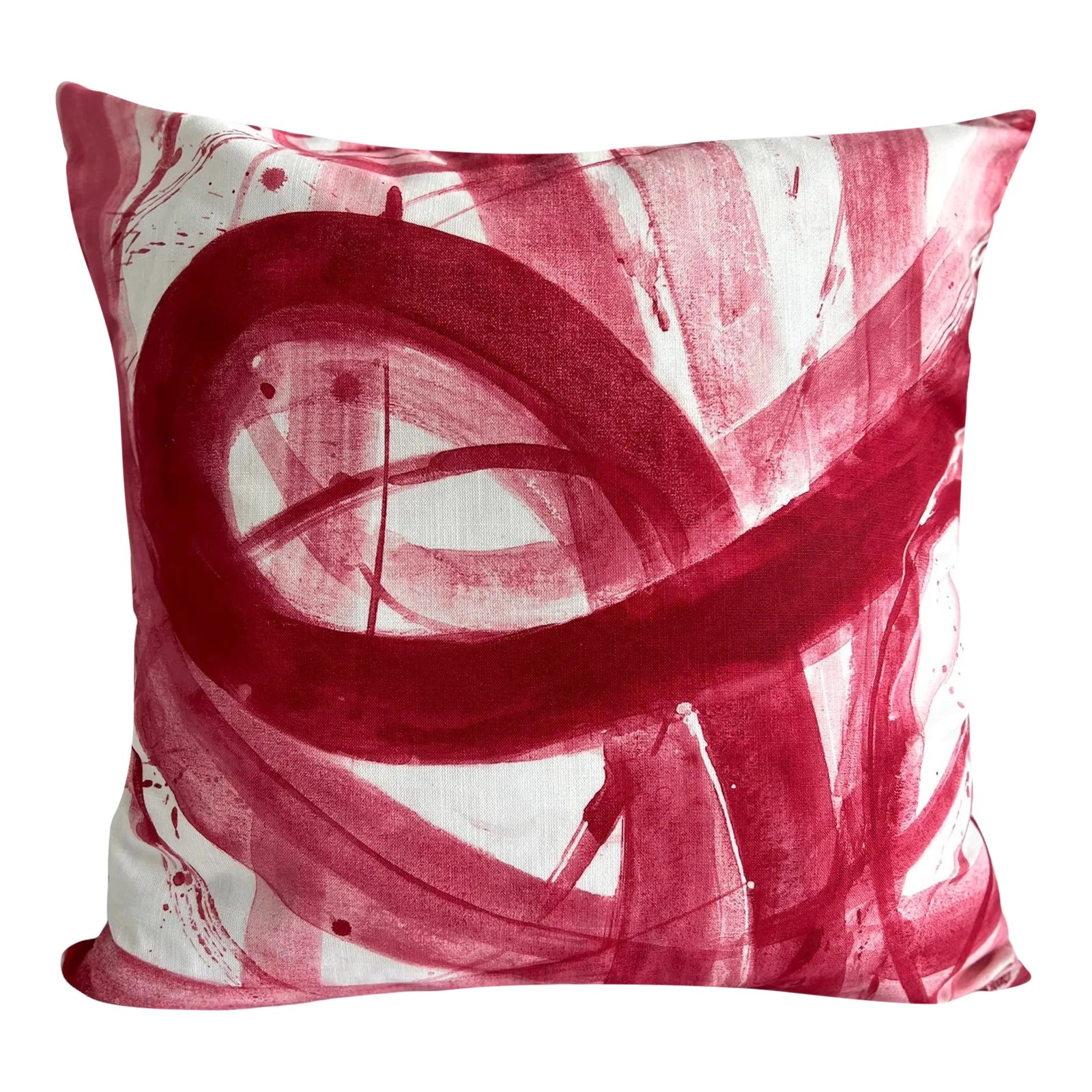 Pillow Cover Cranberry Throw Pillows Contemporary Abstract