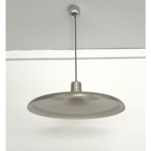 Mid-Century Modern Mid-Century Modern Metal Pendant Lights by Leonardo Marelli for Estiluz, 1970s, Set of 2 For Sale - Image 3 of 10