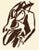 Artist: Jean Arp Country: France Title: Untitled – A17 Medium: Woodcut Marks: Not signed, not numbered Paper size: 10.20 x...