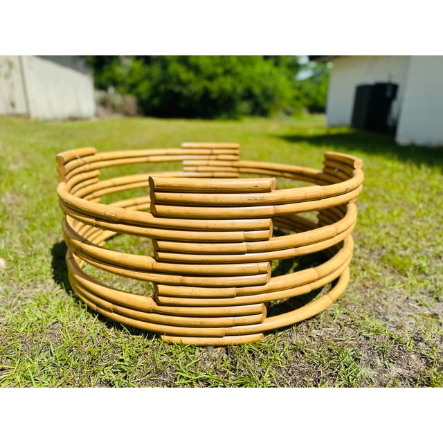 Ralph Lauren Ralph Lauren Rattan Coffee Table Base For Sale - Image 4 of 7