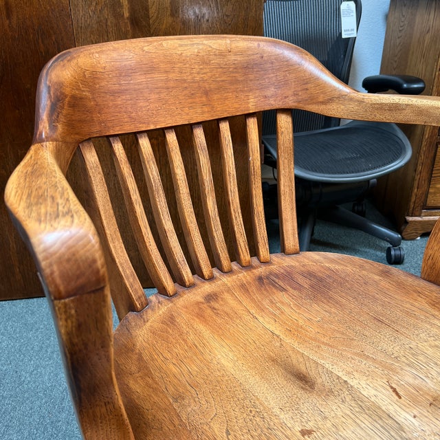 Vintage High Point Bending & Chair Company Walnut Bankers Chair Chairish