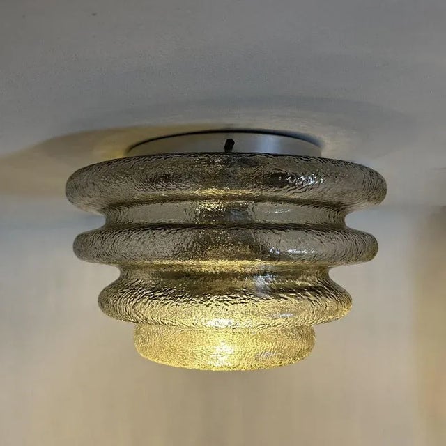 Gray Mid-Century Modern Ceiling Lamp, 1970s For Sale - Image 8 of 9