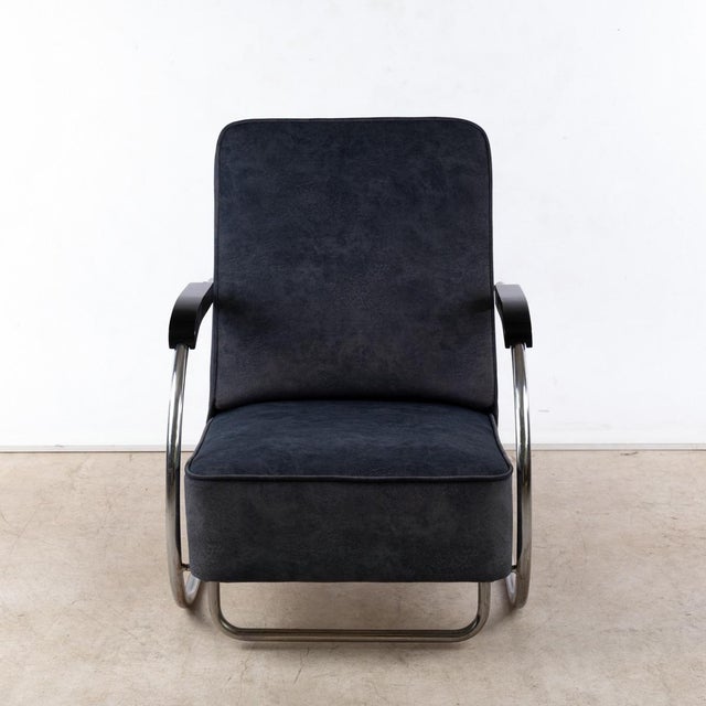 Bauhaus Vintage Bauhaus Chair in Tubular Steel, 1930s For Sale - Image 3 of 9