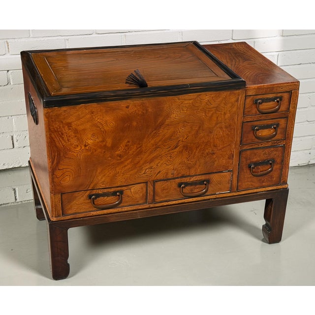 Antique Japanese Hibachi Side Table.