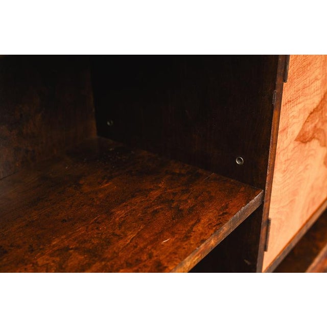 Art Deco Bookcase with Secretary Compartment in Birch and Walnut For Sale - Image 11 of 18