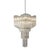 Murano Glass Sputnik Quadriedro Spyral Italian Chandelier Diameter 60 cm = 23.7" Height 80 cm = 31.5 " more chain and...