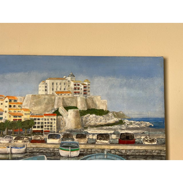 Vintage Italian Fishing - Harbor Village Scene Oil Painting/ Sold For Sale - Image 4 of 10