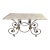 Steel Brass and Marble French Style Patisserie Console Table For Sale