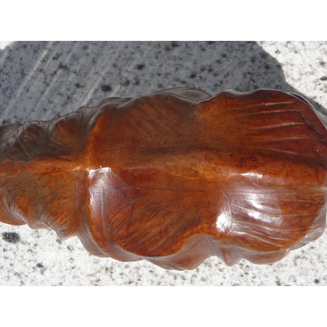 Vintage Leather Rhinoceros, India, 1950s For Sale - Image 13 of 14