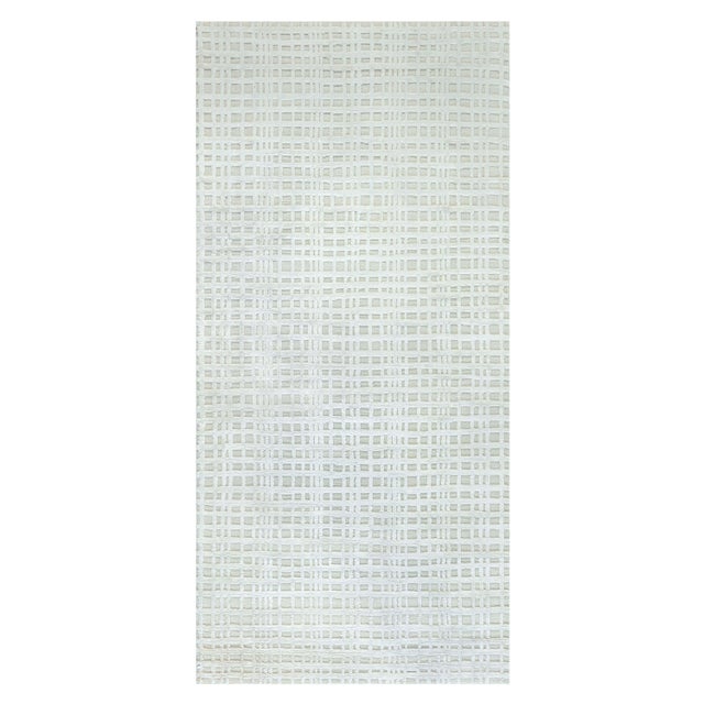 Contemporary Geometric High Low Knotted Rug by Doris Leslie Blau For Sale
