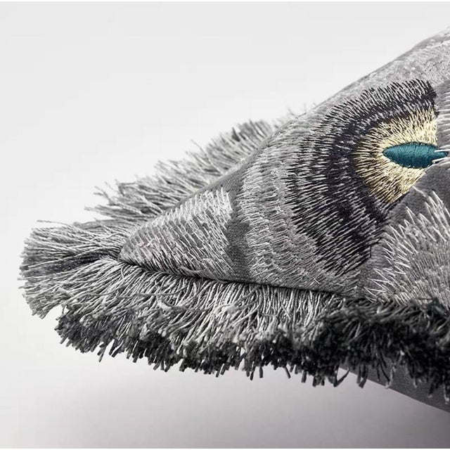 Contemporary Abstract Mystic Eye Totem Pillow - 18 Inches For Sale - Image 3 of 5