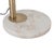 White 1990s Bloom 3-Light Arc Floor Lamp - Weathered Brass, White Marble Base, White Satin Shade, Dimmer Switch For Sale - Image 8 of 9