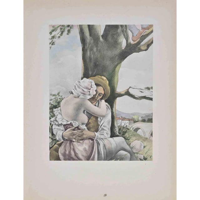 Umberto Brunelleschi, Les Amants, Lithograph, 1930s For Sale