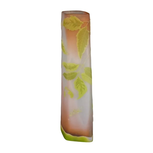 Art Nouveau French Vase by Emile Gallé, 1900s, in Very Good conditions. Designed 1890 to 1919 This piece has an...